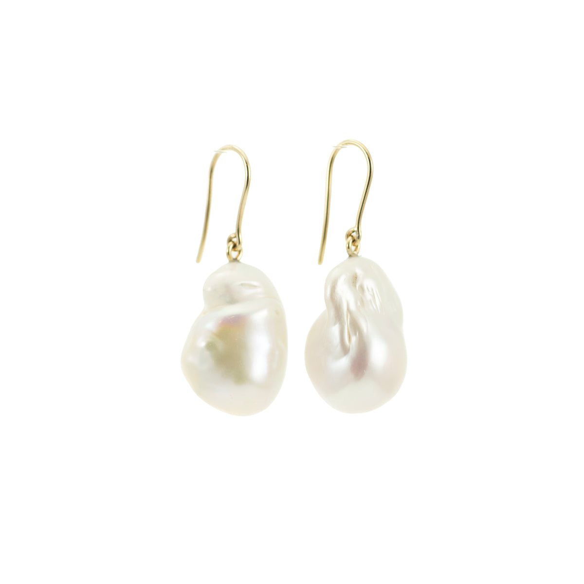 Large Baroque Pearl Drop Earrings