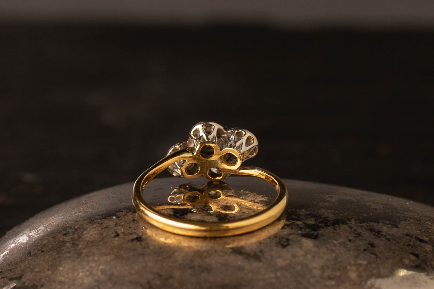 Diamond Four Stone Cluster Ring