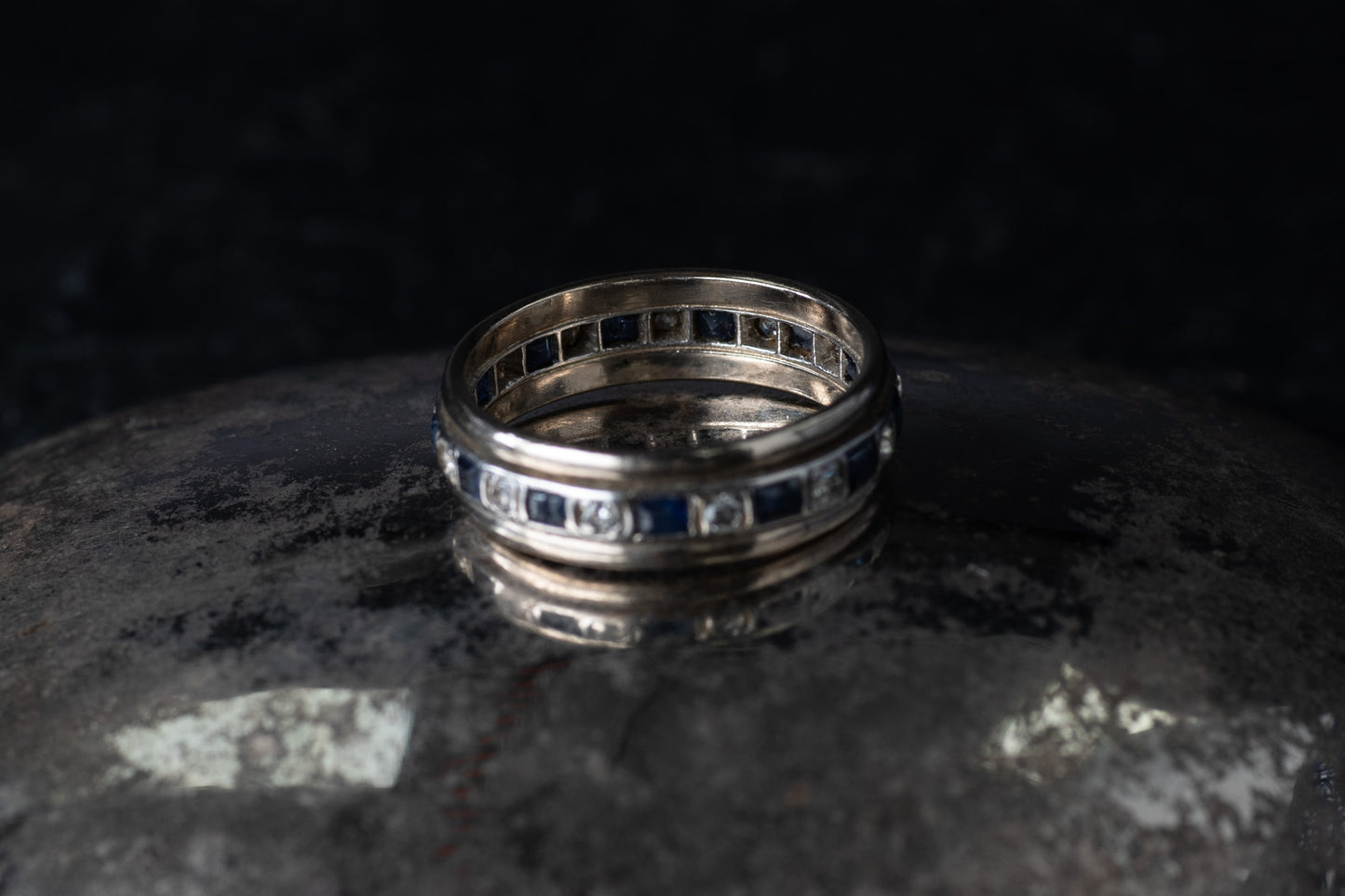 Sapphire and Diamond Full Eternity Ring â view 3