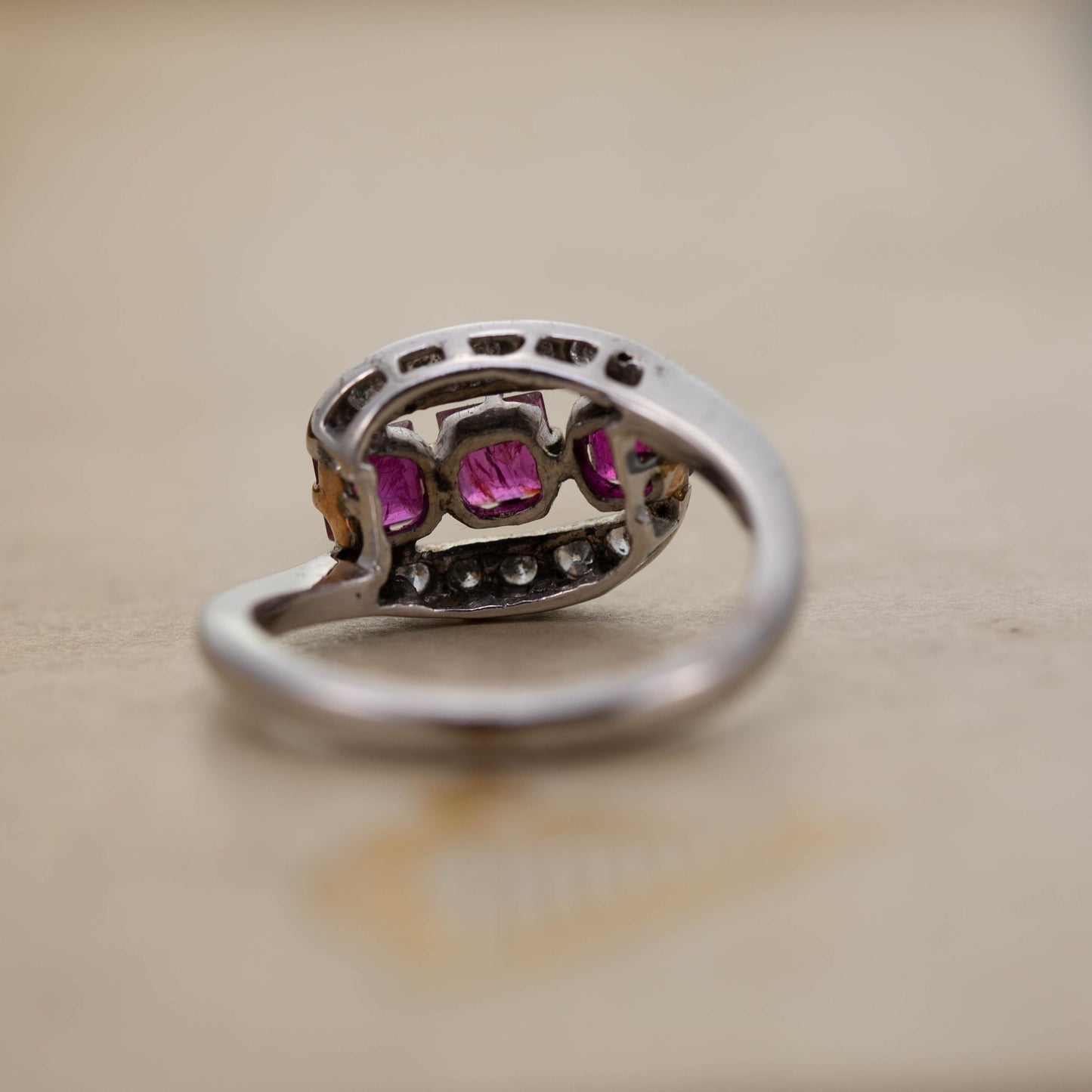 Ruby and Diamond Dress Ring — view 4