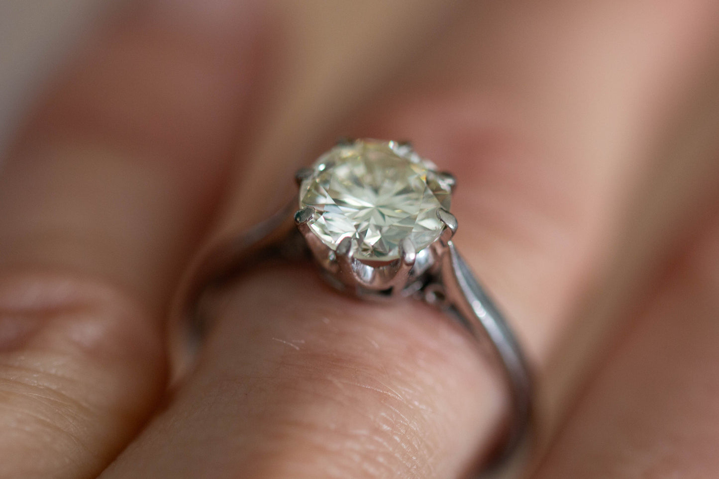 Diamond Solitaire Ring — view 6