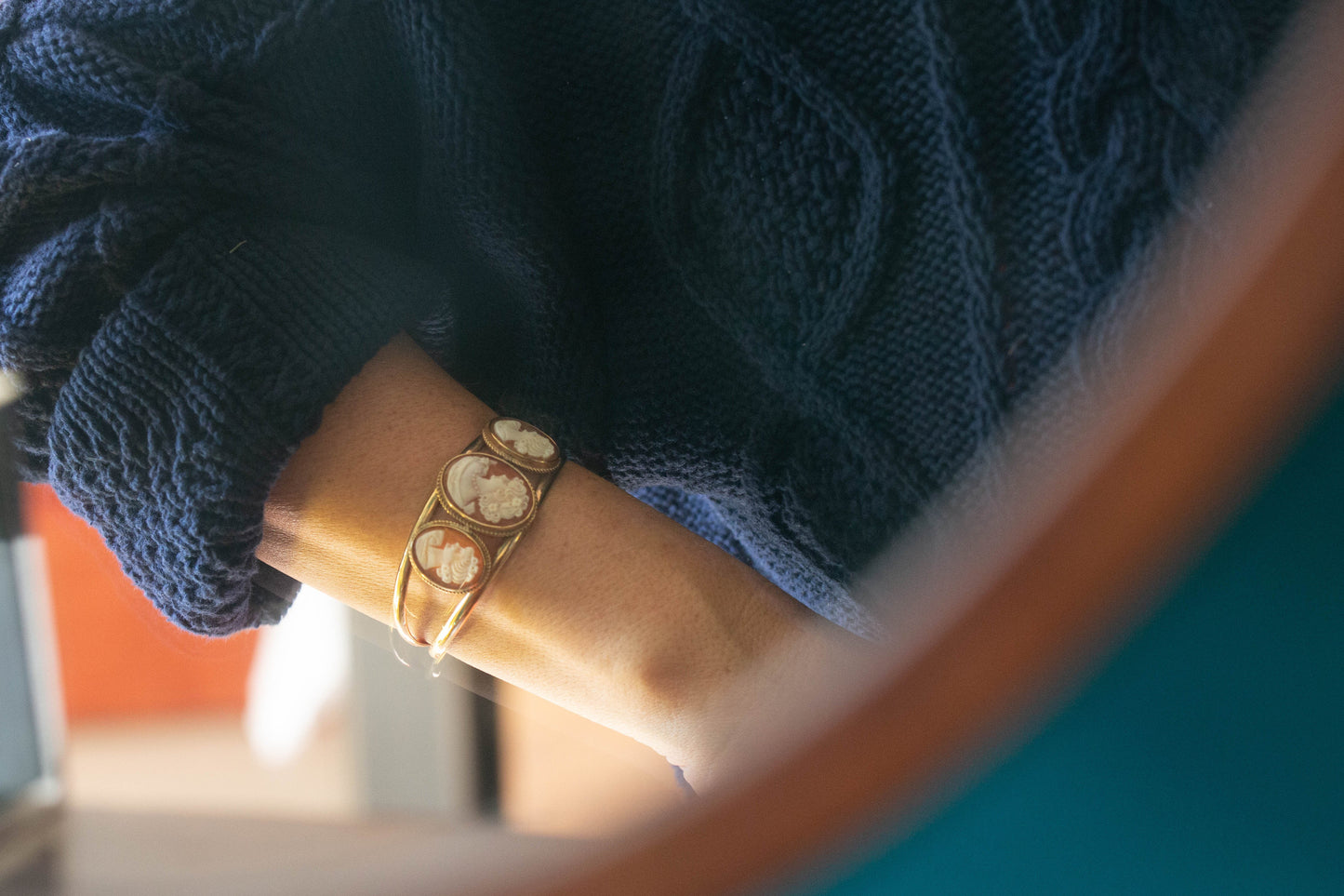 Cameo Torque Bangle — view 5