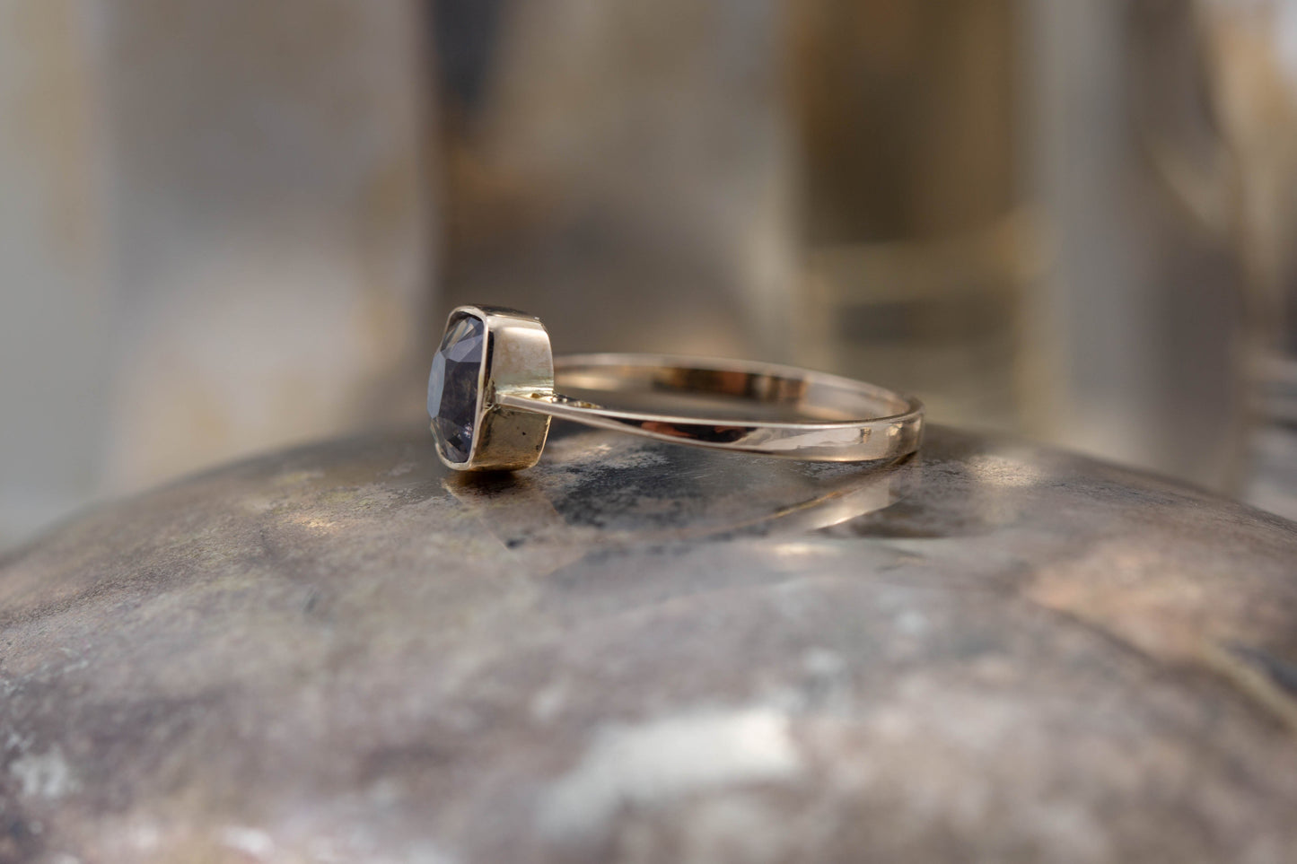 Colour Change Garnet Solitaire Ring — view 5