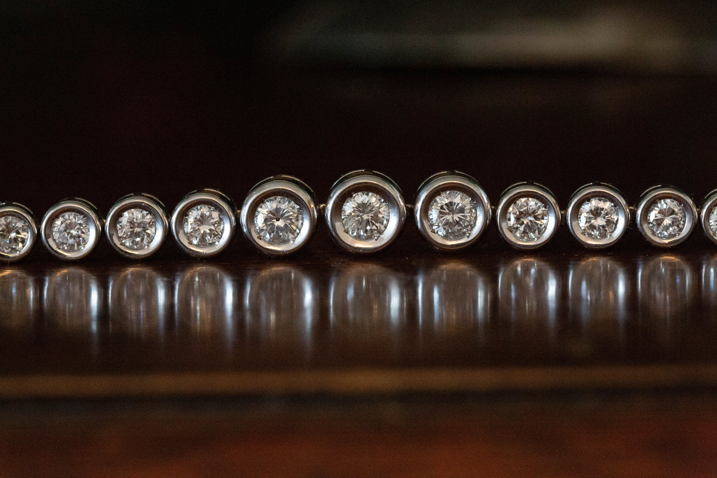 Graduated Riviera Diamond Necklace — view 6