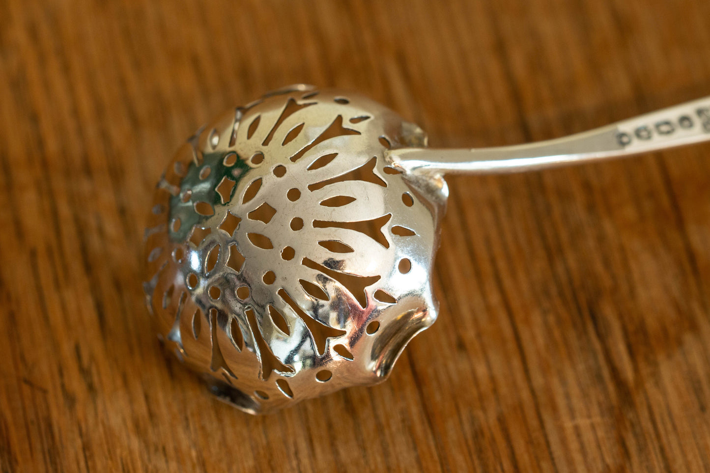 Victorian Solid Silver Sugar Sifter — view 7