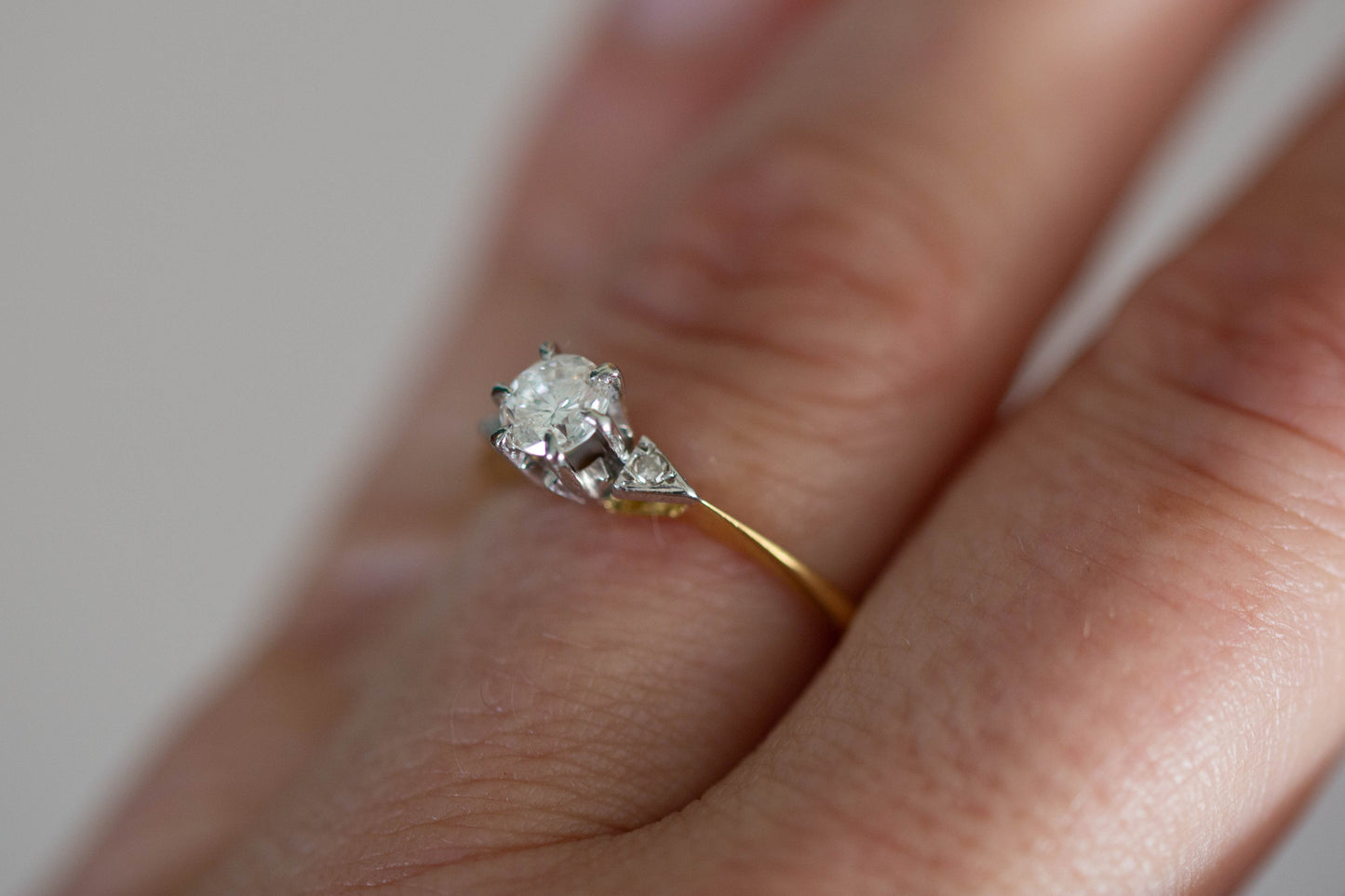 Diamond Solitaire Ring — view 8