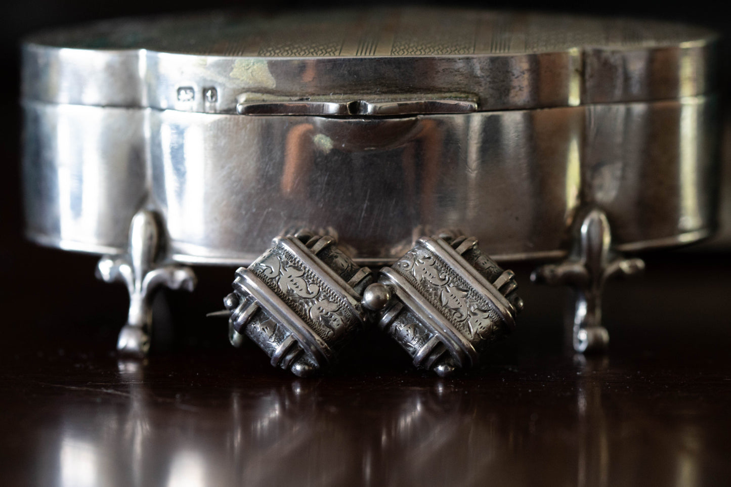 Silver Victorian Bar Brooch — view 4