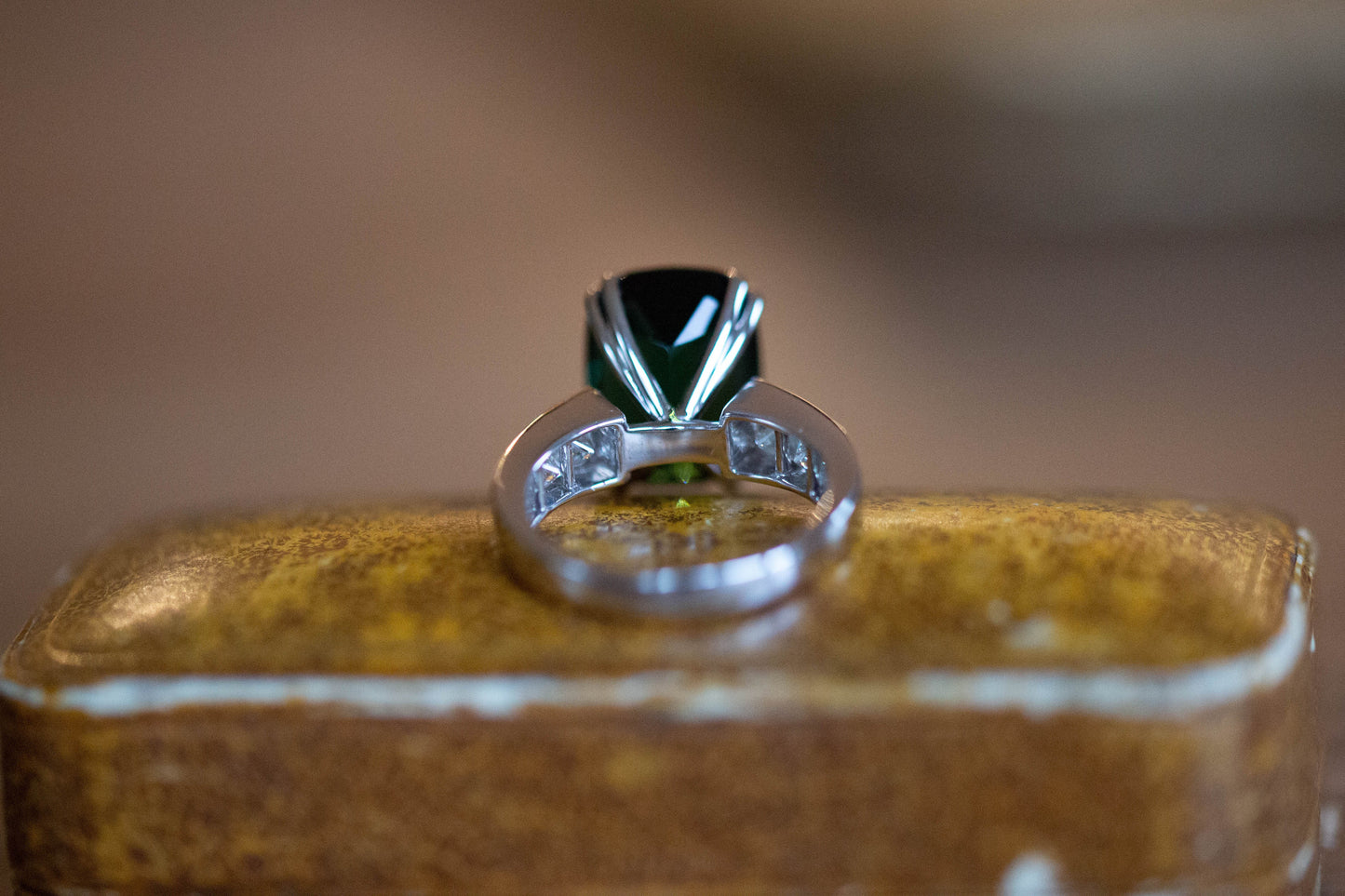 Tourmaline and Diamond Dress Ring — view 7