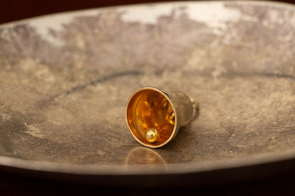 Gold Bell Pendant — view 2