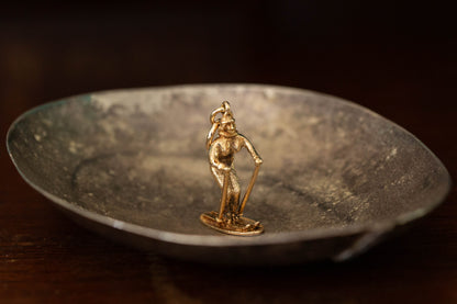 Gold Skier Pendant — view 4