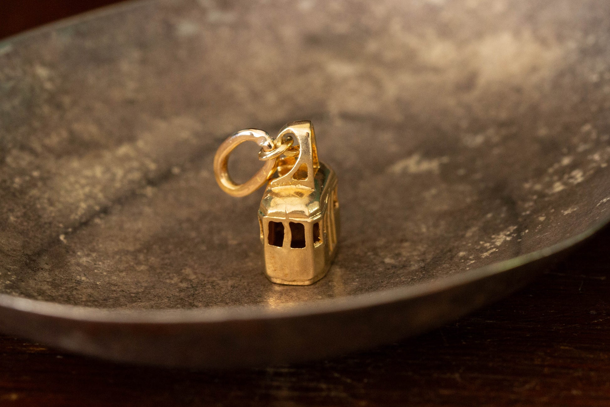 Gold Gondola Pendant — view 2