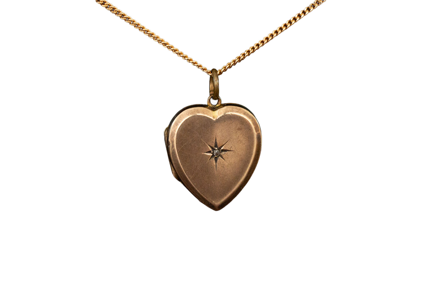 Antique Diamond Set Heart Locket