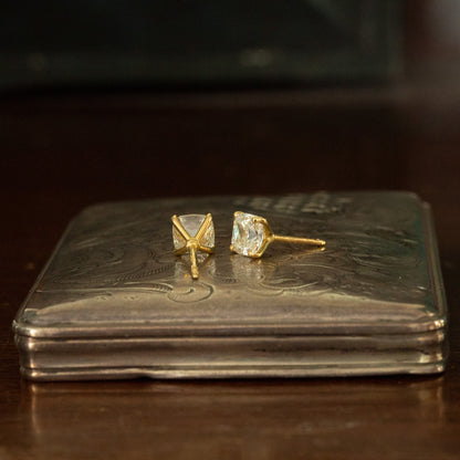 Cushion Cut Diamond Stud Earrings