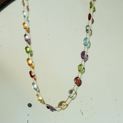 Multi-stone Necklace and Bracelet