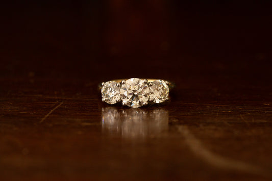 Brilliant Cut Diamond Three Stone Ring