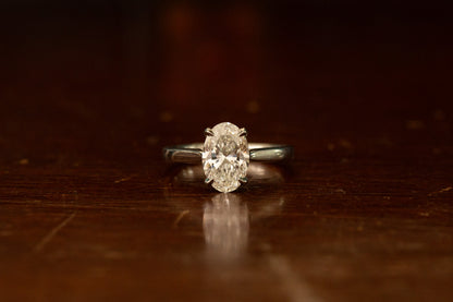 Oval Cut Diamond Solitaire Ring