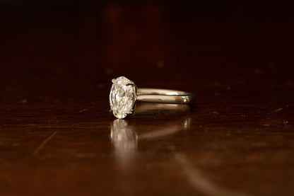 Oval Cut Diamond Solitaire Ring