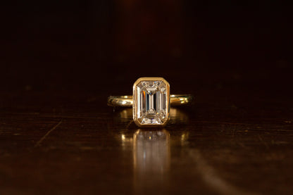 Emerald Cut Diamond Solitaire Ring