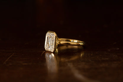 Emerald Cut Diamond Solitaire Ring