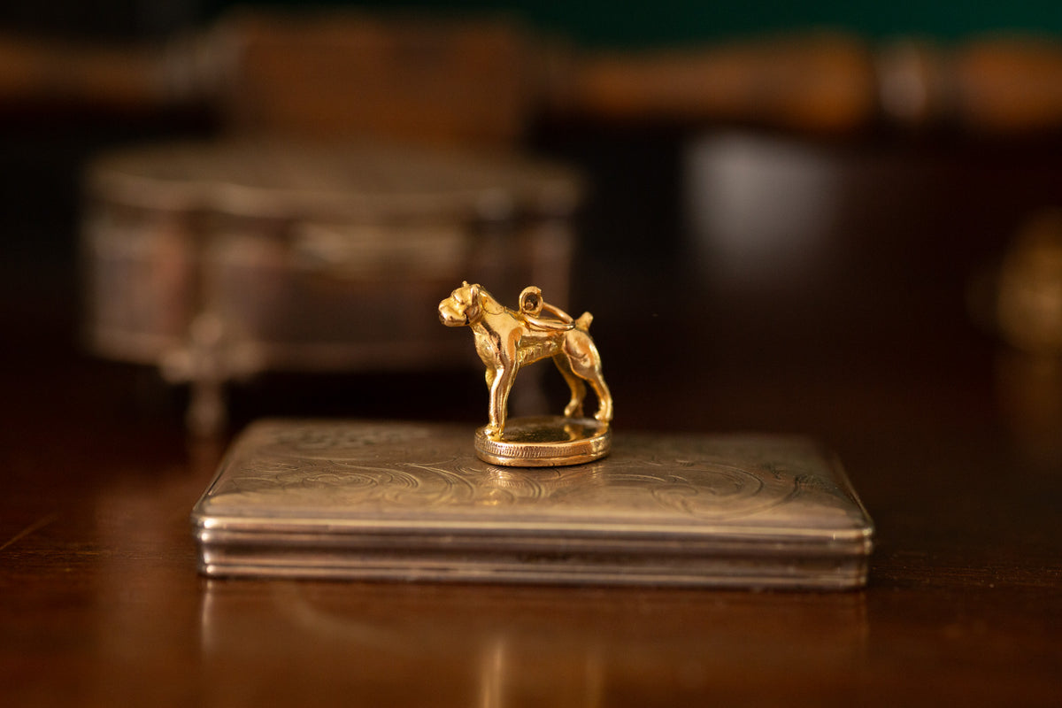 Dog Fob with Onyx Base