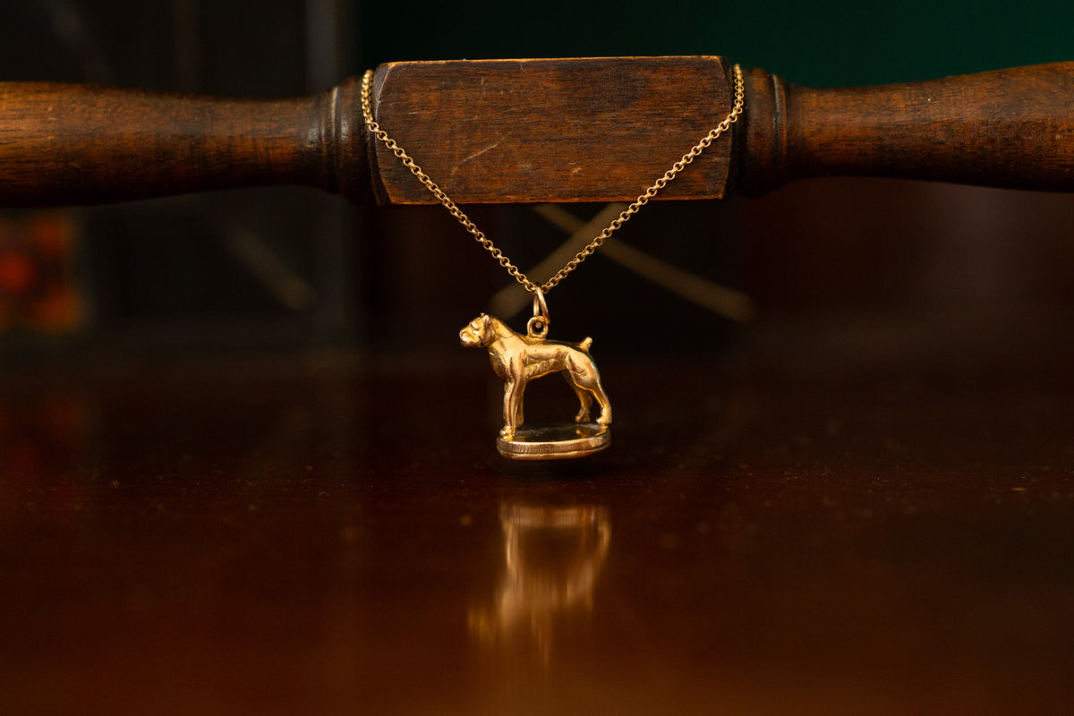 Dog Fob with Onyx Base