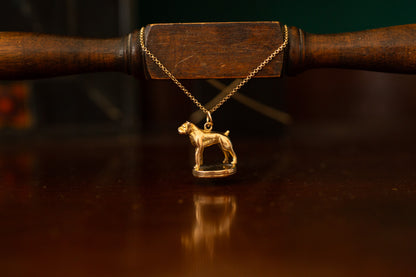 Dog Fob with Onyx Base