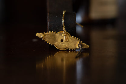 Victorian Bar Brooch with Seed Pearls