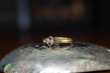 Antique Diamond Twist Ring — view 2