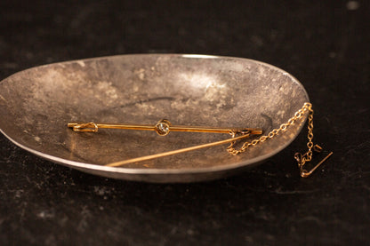 Diamond Set Bar Brooch — view 2