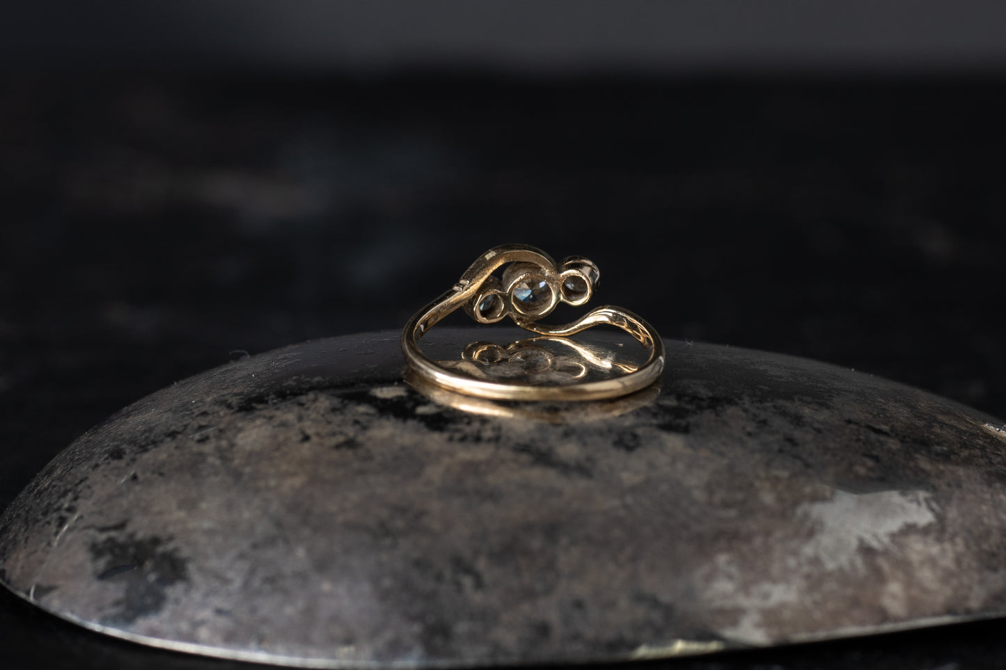 Antique Diamond Twist Ring