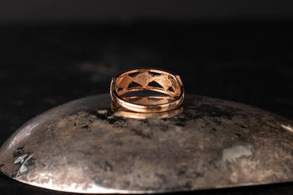 9ct Rose Gold Pearl Set Band — view 3