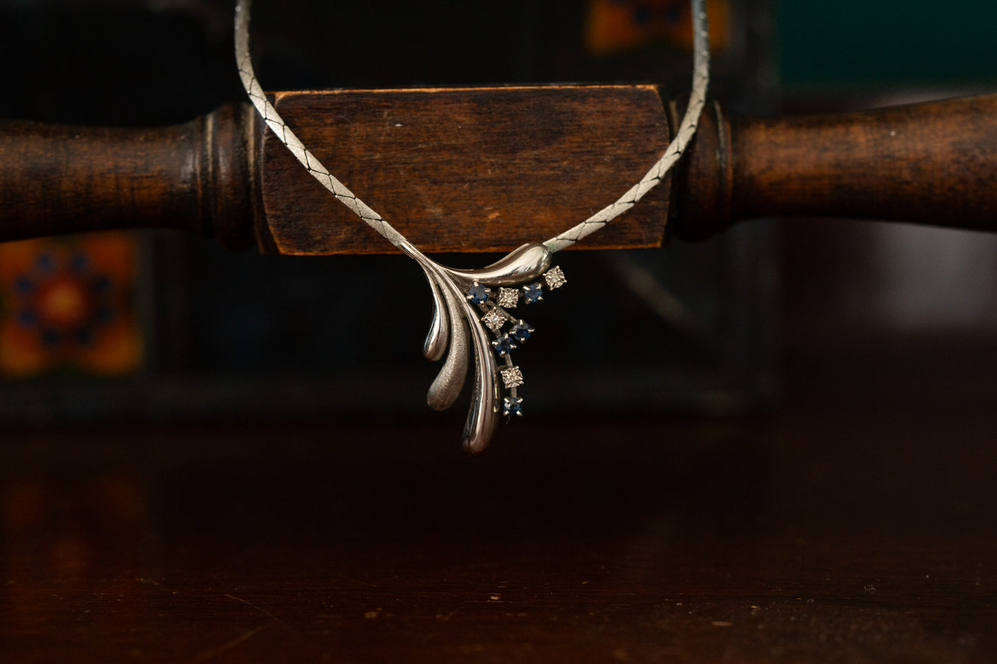 Sapphire and Diamond Necklace