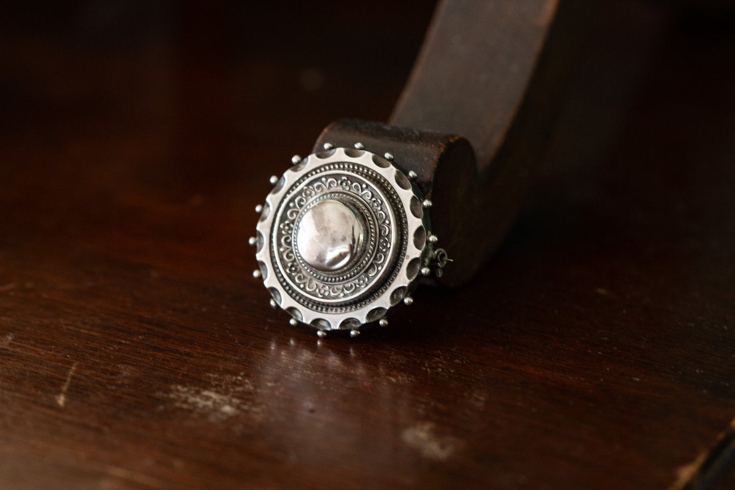 Victorian Silver Mourning Brooch