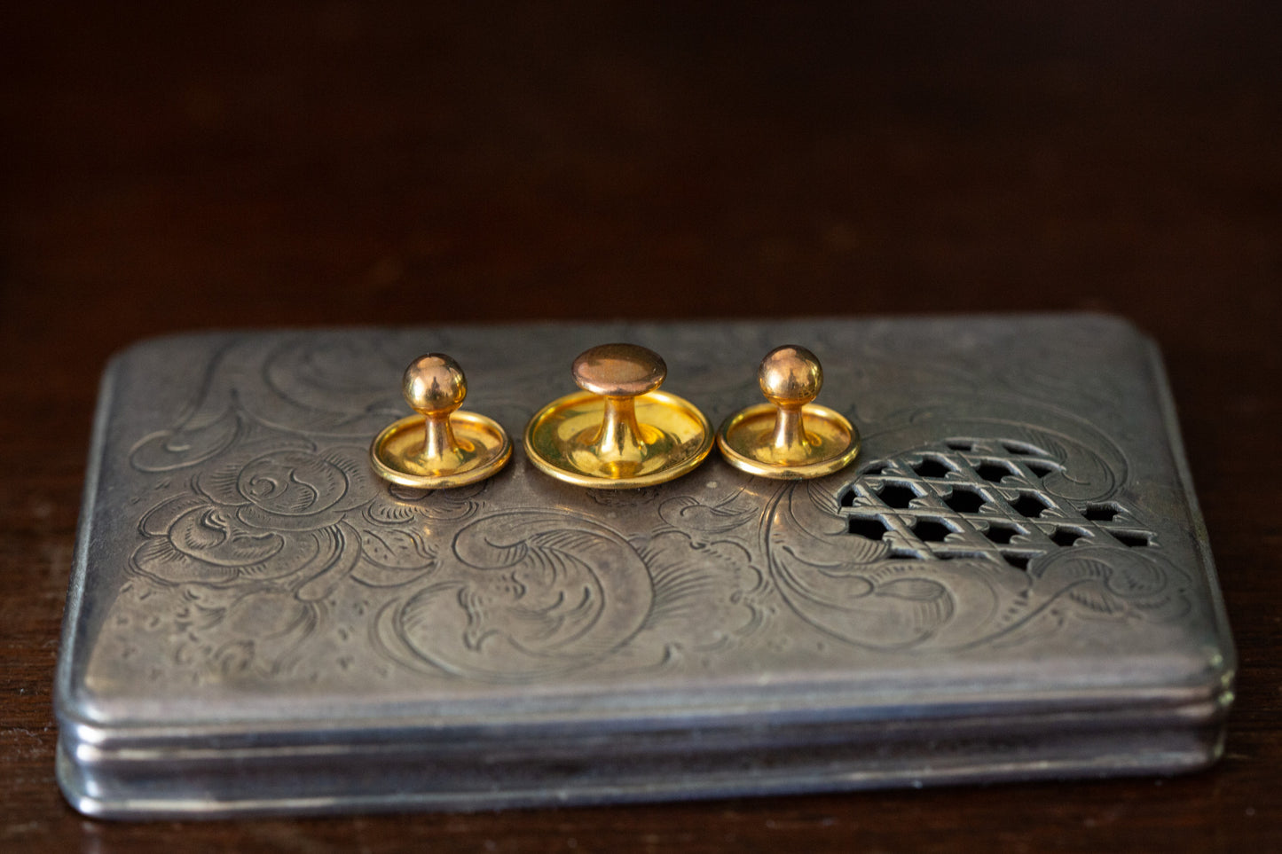 Gold Dress Studs