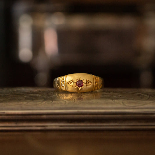 Antique Ruby and Diamond Ring