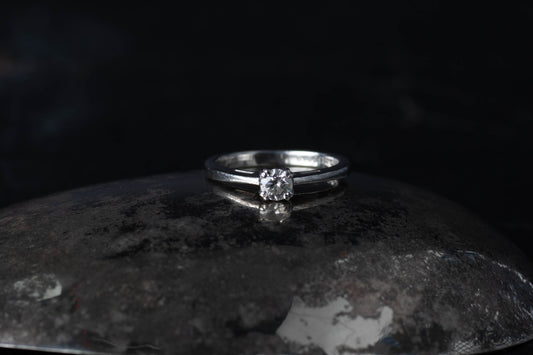 Platinum Diamond Solitaire Ring