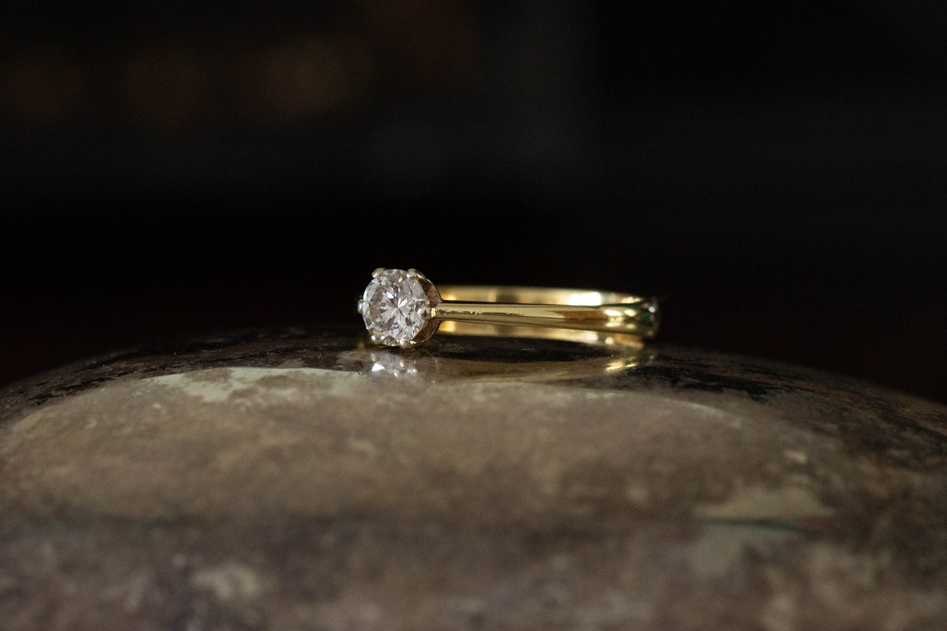 Diamond Solitaire Ring — view 4