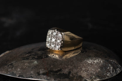 Gents Diamond Set Signet Ring