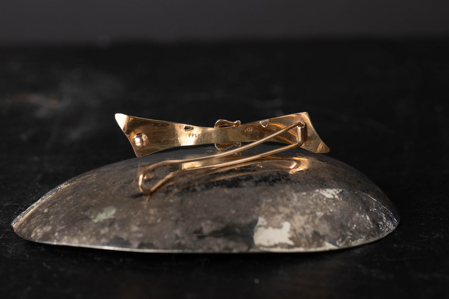 Gold Bow Hair Clip — view 2