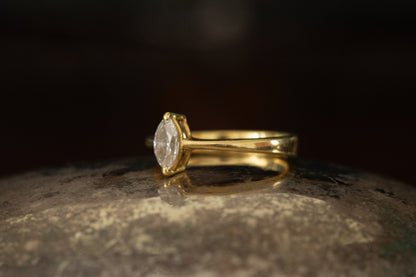 Marquise Diamond Solitaire Ring