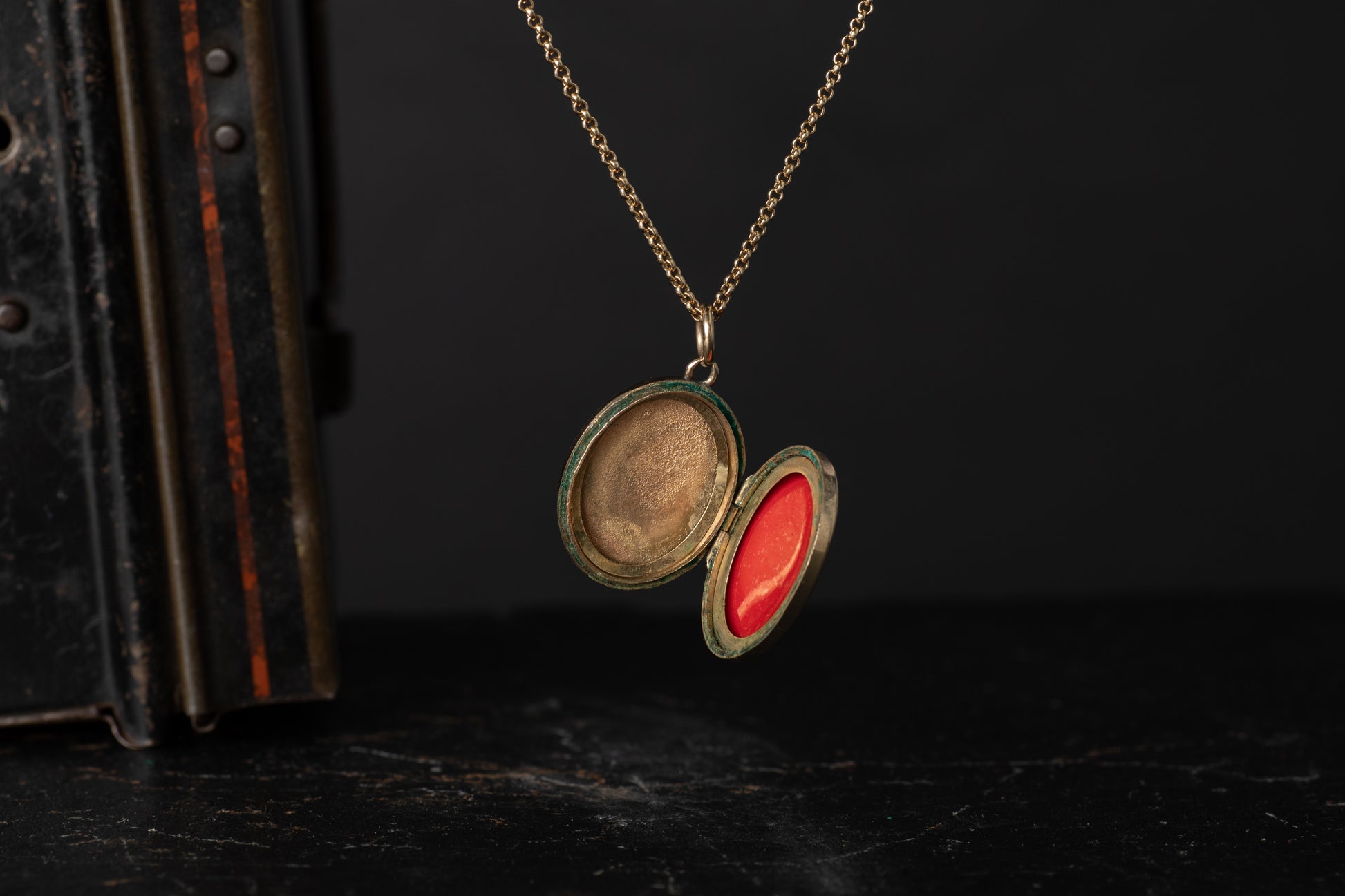 Gold Plated Oval Locket — view 2