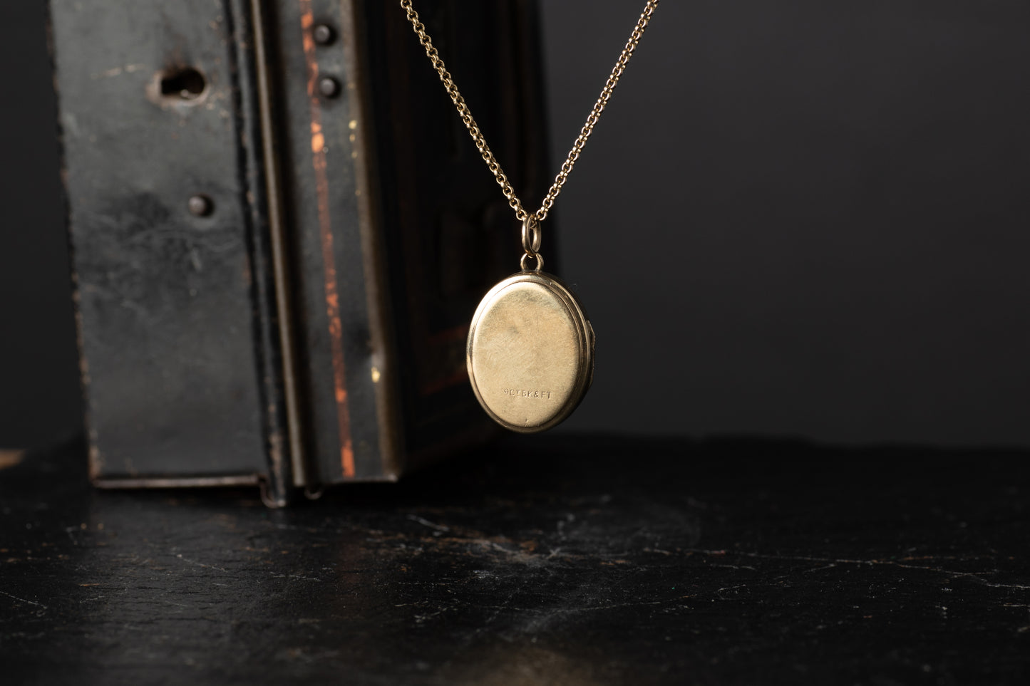 Gold Plated Oval Locket — view 4