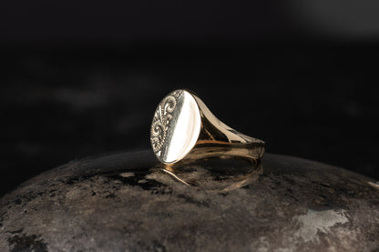 Oval Signet Ring — view 3