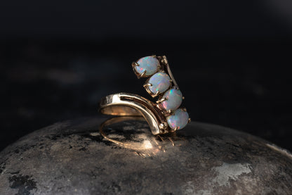 Opal Twist Ring — view 2