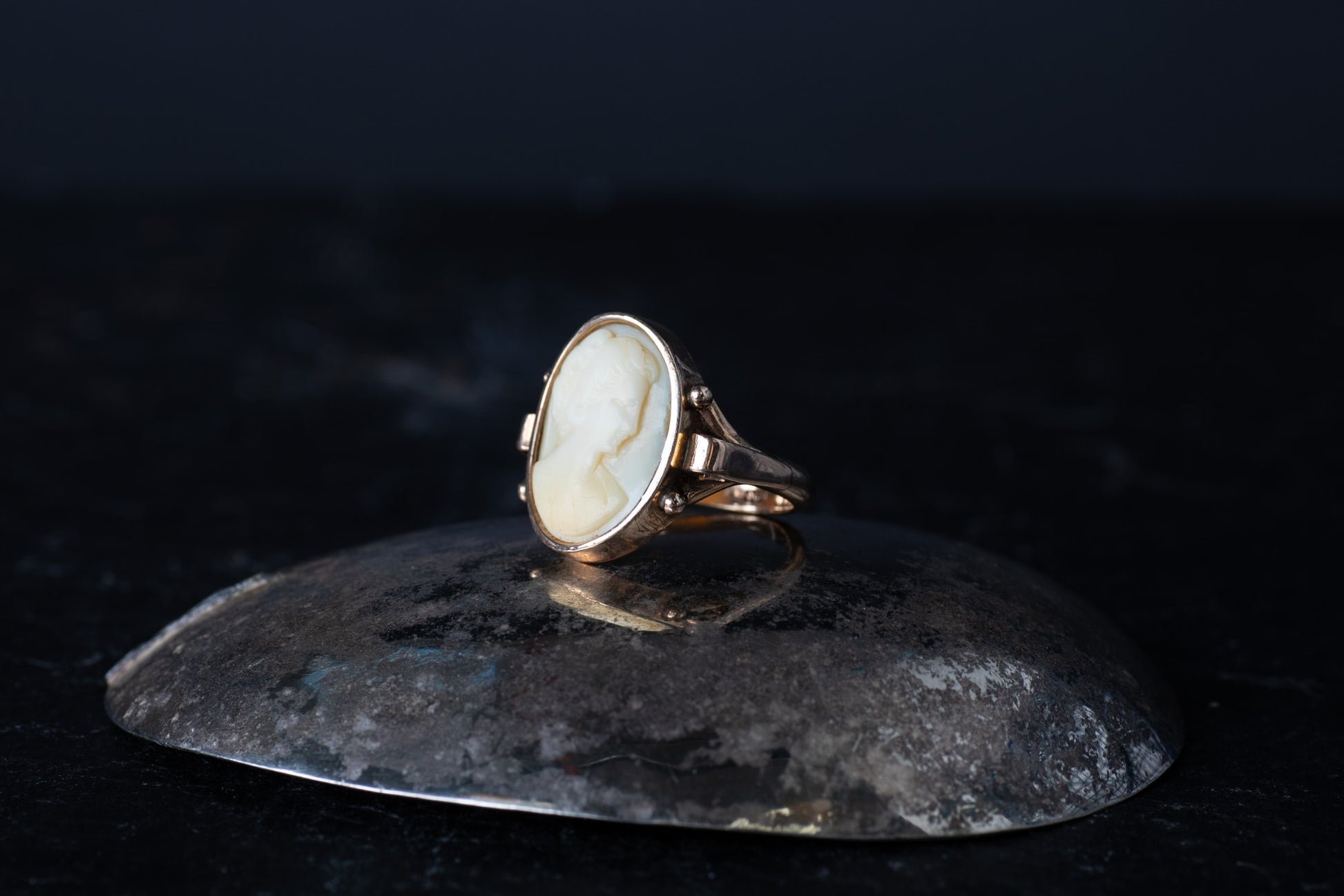 Antique Cameo Ring — view 2