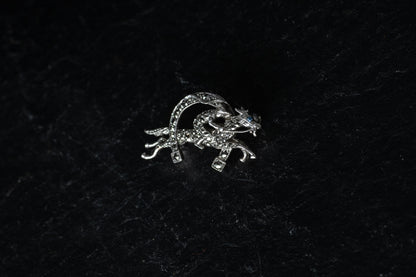 Horse and Jockey Brooch — view 2
