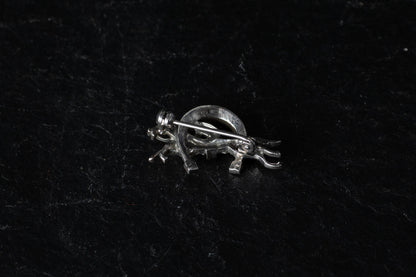 Horse and Jockey Brooch — view 3