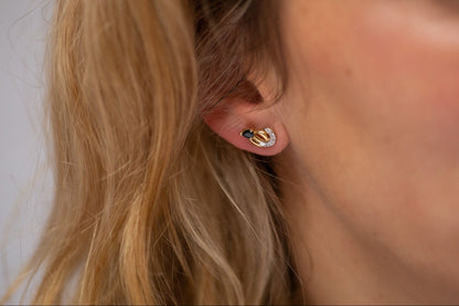 Sapphire and Diamond Earrings