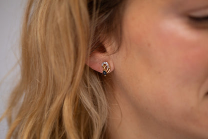Sapphire and Diamond Earrings
