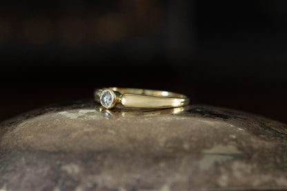 Diamond Solitaire Ring — view 3